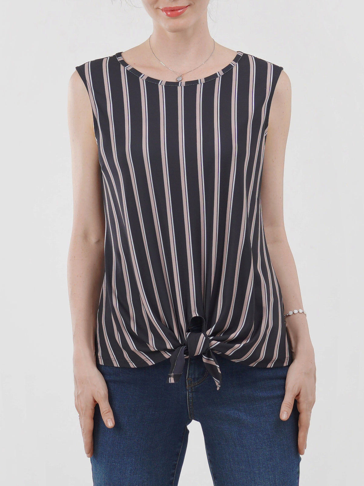 Tie Waist Sleeveless Top