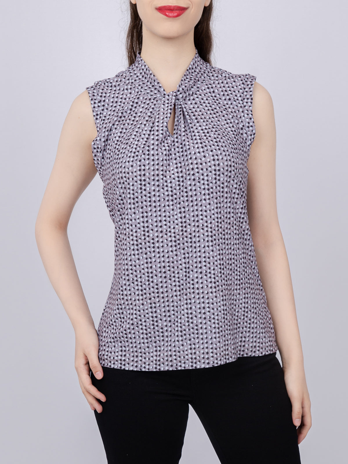 Knot Neck Knit Top