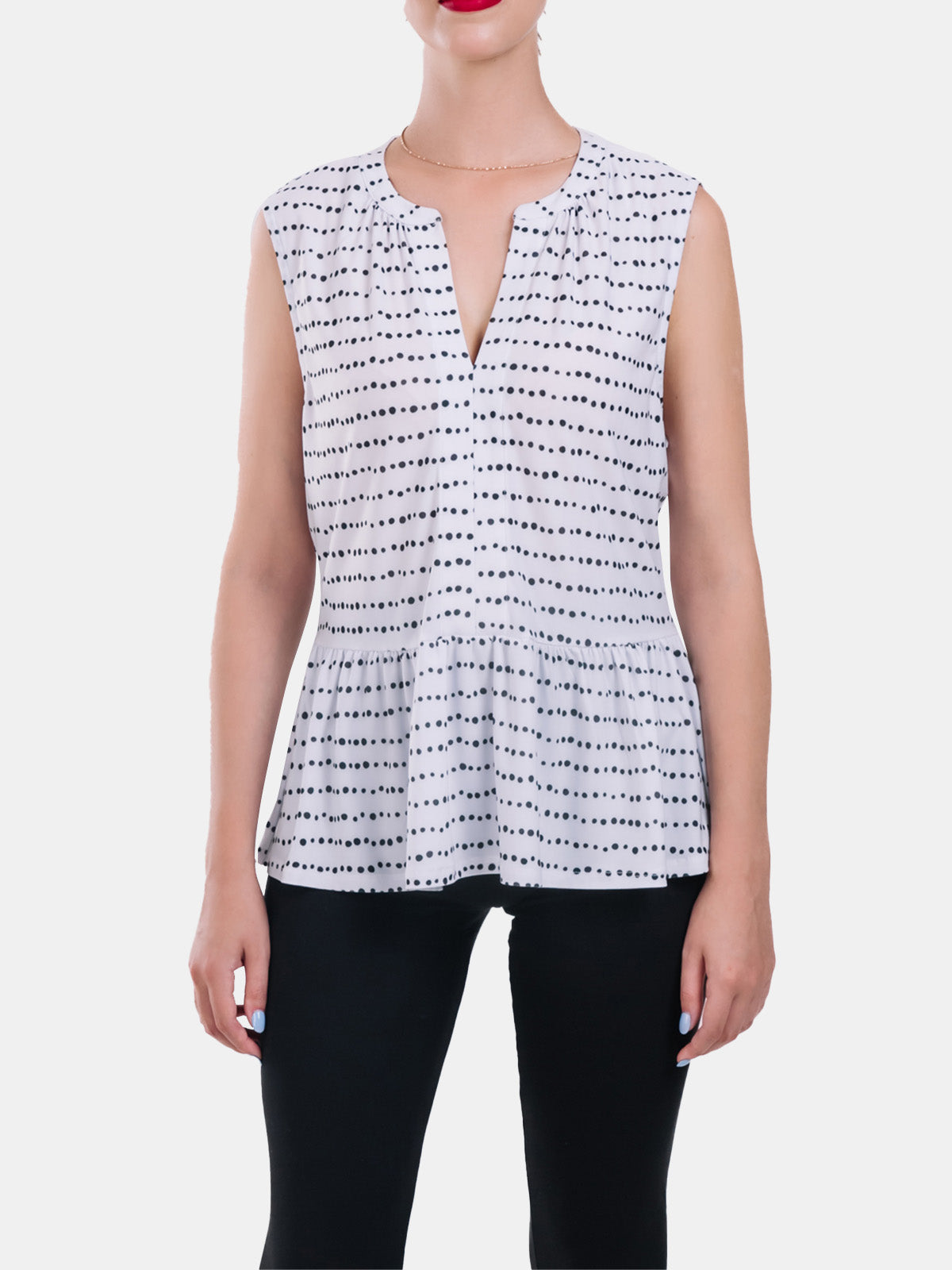 Flare Detail Knit Top