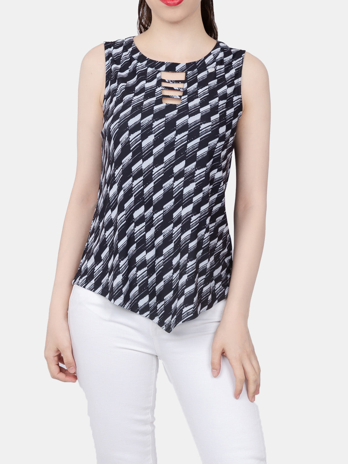 Cutout Detail Knit Top