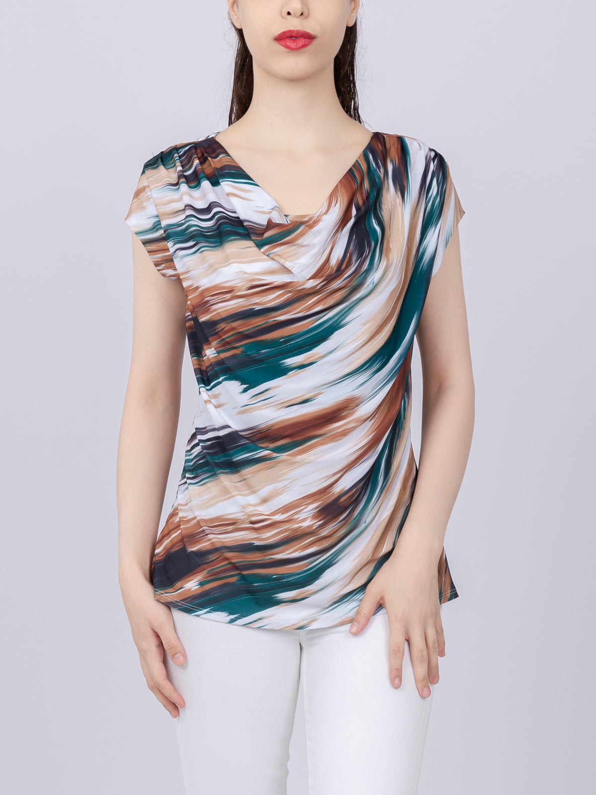 Cowlneck Knit Top