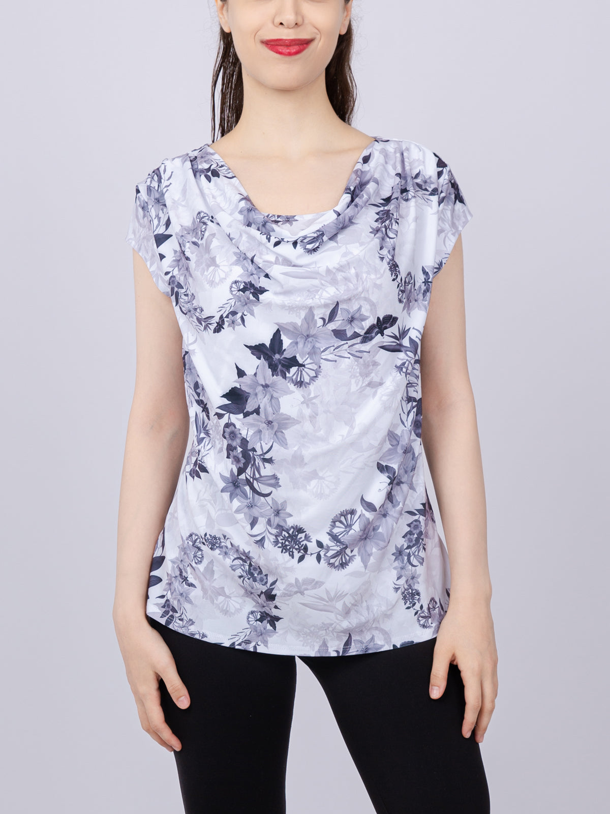 Cowlneck Knit Top
