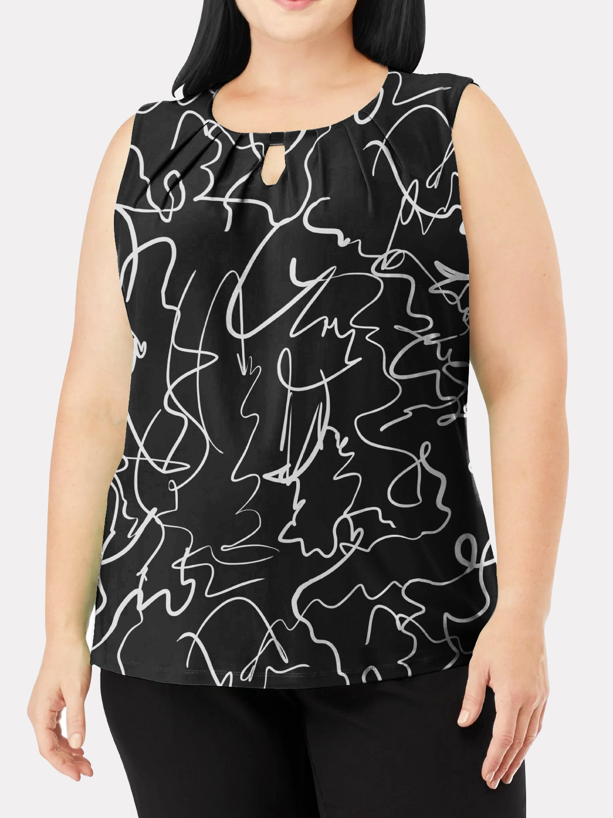 Hardware Sleeveless Top - PLUS SIZE