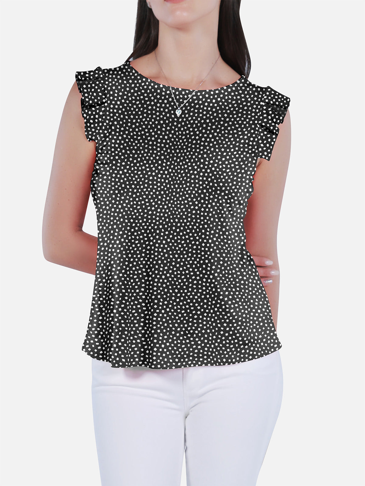 Flutter Sleeveless Top